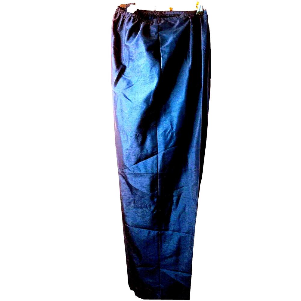 18 Giorgio Fiorlini Plus Collection Womens Lightweight Dark Blue Dress Pants EUC
